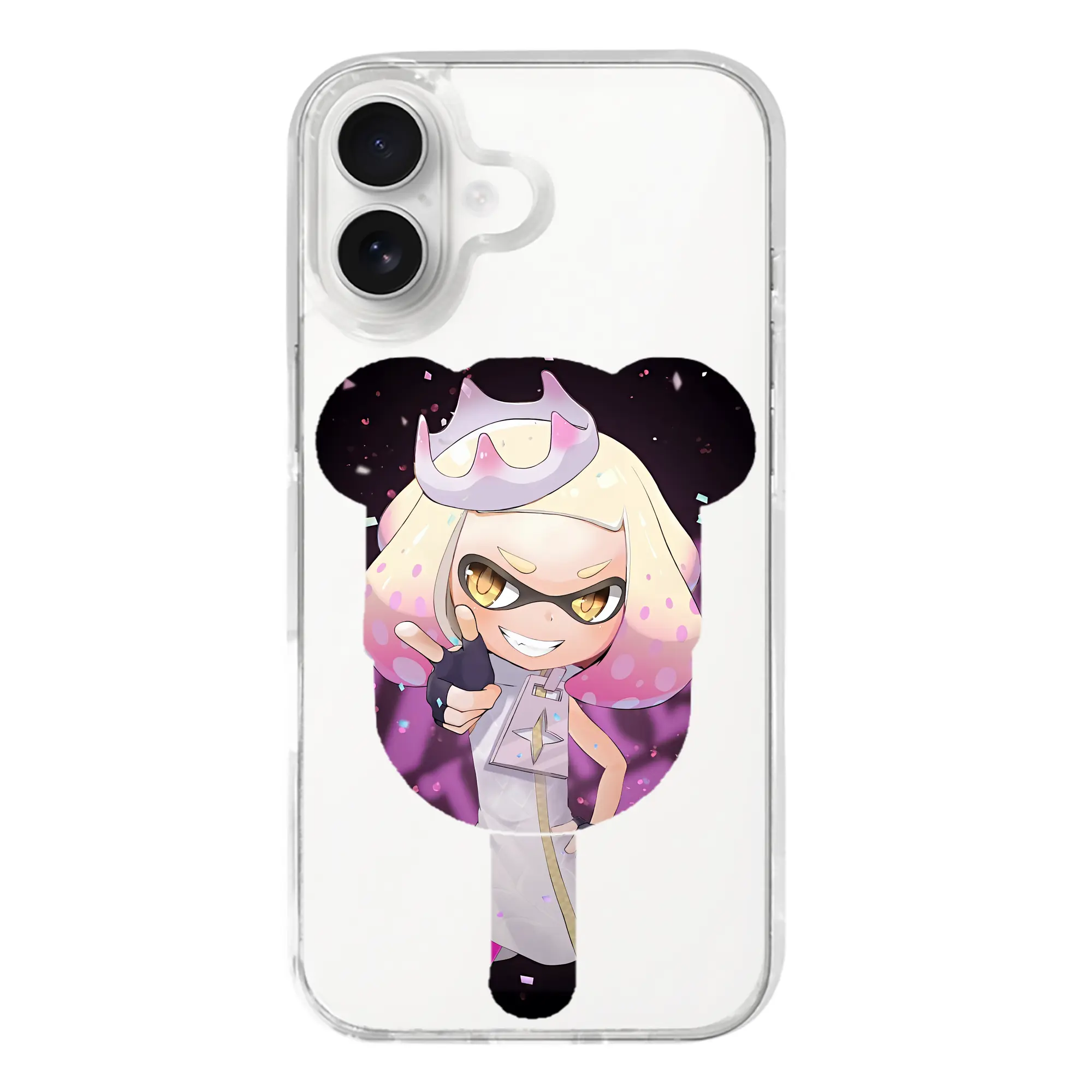 スプラトゥーン グッズ,ヒメ - iPhone 17シリーズ 透明スマホケース – 薄型・耐衝撃・精密フィット保護カバー